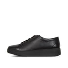 Women All Black Leather Sneakers