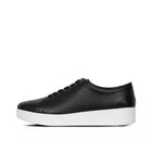 Women Black Leather Sneakers