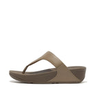 Women Minky Grey Leather Toepost