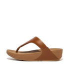 Women Light Tan Leather Toepost