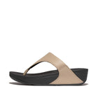 Women Latte Beige Leather Toepost