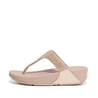 Women Rose Gold Crystal Embellished Toe Post Sandals