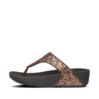 Women Chocolate Metallic Glitter Toe-Thongs