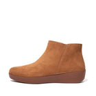Women Light Tan Suede Ankle Boots