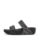 Women All Black Glitz Slides
