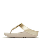 Women Beige Gold Pu Sandals