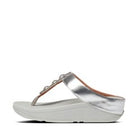Women Silver Sparkle Toe-Thongs