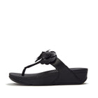 Women Black Premium Vegan Leather Sandals