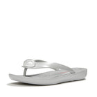 Womens Silver Flexible TPU Slippers