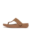 Men Classic Tan/Wild Orange Water-Resistant Toe-Post Sandals