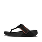 Men Black/Terracotta Trakk Adj. W-Resistant Mesh Toe-Post Sandals