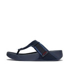 Men Midnight Navy/Ocean Blue Trakk Adj. W-Resistant Mesh Toe-Post Sandals