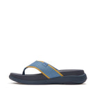 Men Blue Polyester Sandals