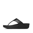 Women Black  Leather Toepost