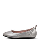 Women Pewter Soft Leather Ballerinas