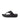 Women All Black Leather Toe Post Sandals