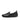 Women All Black Floral Laser Cut Leather Loafers