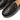 Women All Black Floral Laser Cut Leather Loafers
