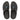 Women All Black Jewelstone Leather Toe Thongs