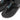 Women All Black Jewelstone Leather Toe Thongs