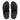 Women All Black Crystal Embellished Toe Post Sandals