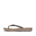 Women On Taupe/Pewter Sparkle Flip-Flops