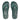 Women Deep Teal/Mint Blue Sparkle Flip-Flops