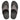 Women All Black Glitter Weave Toe Thongs