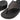 Women All Black Glitter Weave Toe Thongs