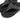 Women All Black Glitz Toe Post Sandals