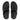 Women All Black Tassel Leather Toe-Post Sandals