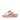 Women Beige Stone Cluster Leather Toe Post Sandals