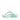 Women Sea Foam Green Finestripe Webbing Toe-Post Sandals