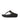 Women All Black Shimmer Toe Post Sandals