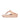 Women Beige Shimmer Toe Post Sandals