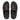 Women All Black Shimmer Toe Post Sandals