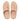 Women Beige Shimmer Toe Post Sandals