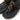 Women All Black Shimmer Toe Post Sandals