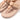 Women Beige Shimmer Toe Post Sandals