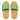 Women Ice Blue/Blazing Yellow Mix Water-Resistant Neoprene Slides