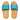 Women Ice Blue/Fern Green Mix Water Resistant Slides