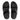 Women All Black Lasercrystal Leather Slides