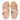 Women Platino Lasercrystal Leather Slides
