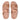 Women Rose Gold Lasercrystal Leather Slides