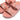 Women Warm Rose Lasercrystal Leather Slides