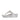 Women Silver Lasercrystal Leather Toe Post Sandals