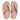 Women Rose Gold Lasercrystal Leather Toe-Post Sandals