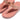Women Warm Rose Lasercrystal Leather Toe Post Sandals