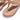Women Rose Gold Lasercrystal Leather Toe-Post Sandals