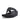 Women All Black Perf Croc Embossed Leather Toe Post Sandals